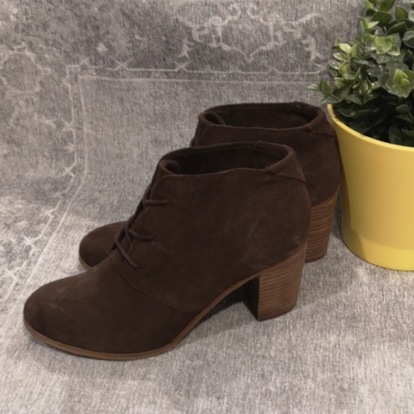TOMS Lunata Suede Lace-up Boots - Picture 4 of 5